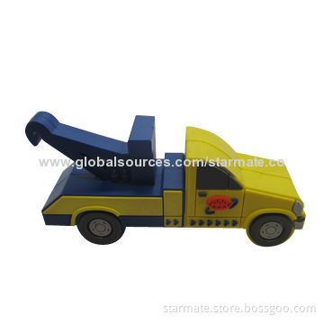 Car-shaped Customized USB Flash Drive, Made of Rubber Material